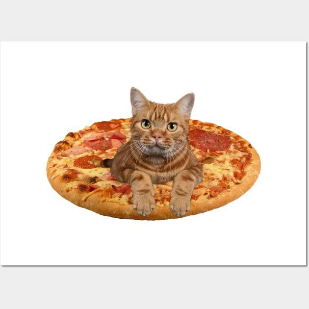 Pizza Cat Wall Art by Vince and Jack Official